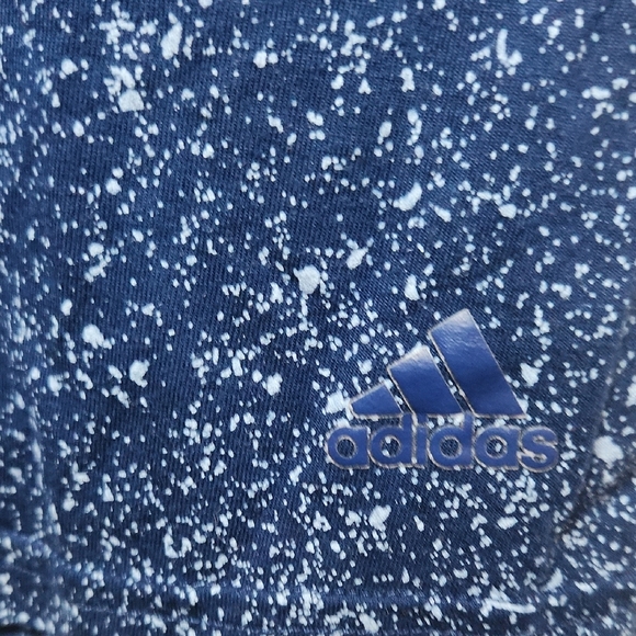 Adidas Blue Sequin Fitted Short Sleeve Tee - Picture 3 of 4